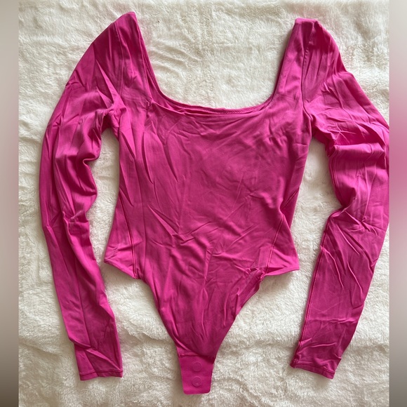 lululemon athletica Tops - Lululemon Athletically Pink Long Sleeve Bodysuit